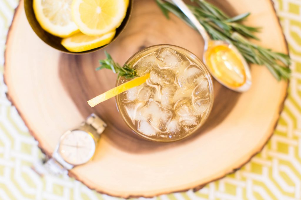 His Cocktail: Bourbon Rosemary Lemonade